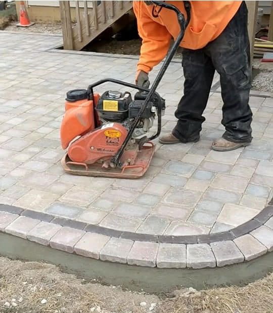 Hardscape Perma Edge Paver Edging Compacting Hardscape Patio